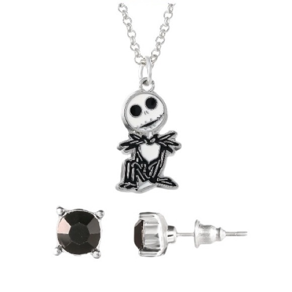Disney Nightmare Before Christmas Jack Skellington 
Necklace & Earrings - Picture 4 of 11